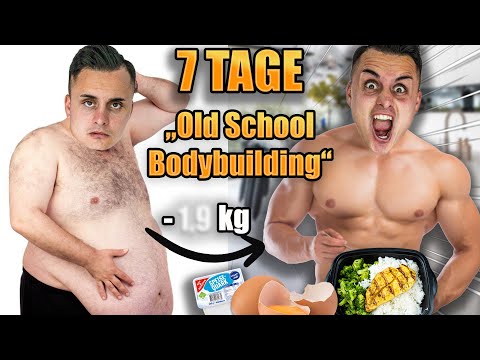 EINE WOCHE wie ein OLD SCHOOL BODYBUILDER ESSEN 🍗🍚 *überraschendes Ergebnis*