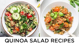 EASY QUINOA SALAD RECIPES ‣‣ great for beginners
