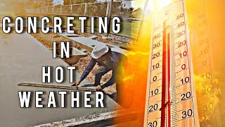 Concreting in hot weather// and its solution