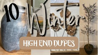 High End Dupes | Winter DIY Home Decor Look for Less