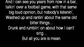 Mean - Taylor Swift (Lyrics)