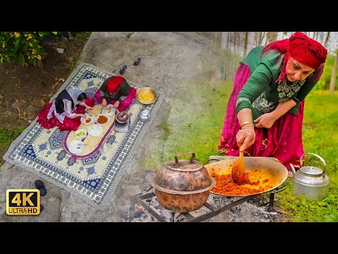 Traditional Northern Iranian Stew with Ground Meat, Potatoes, and Tomato Paste