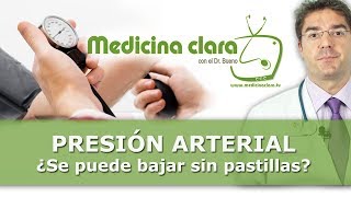 Bajar tensión arterial sin medicamentos, presión arterial sin pastillas