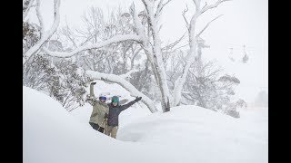 30cm so far! The snow just keeps coming!