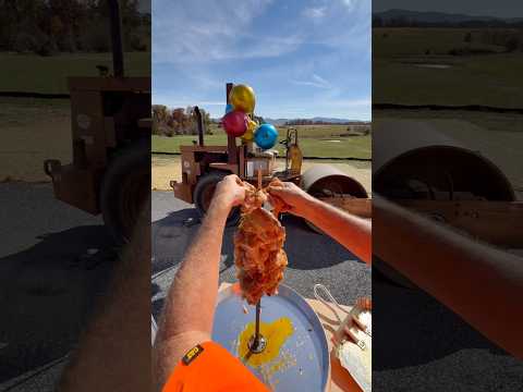 Cooking Chicken Shawarma On The Jobsite