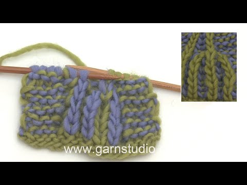 How To Decrease 4 Stitches In English Rib With 2 Colours