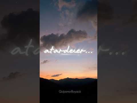 ven a ver conmigo el atardecer