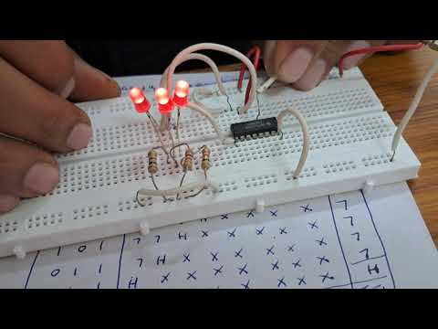 Subject : Digital Electronics: Practical:  8 to 3 priority encoder using IC 74148 and breadboard.