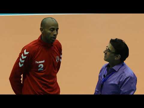 Abdalla Abdelsalam Ahly setter talking about the competition between favourite teams at Men's Africa