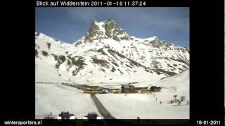 preview picture of video 'Warth - Schröcken Widderstein webcam time lapse 2010-2011'
