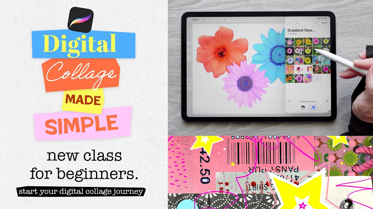 Digital Collage for Beginners Class #digitalcollage #howto #procreate #beginners