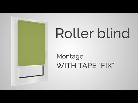 Estika Roller blind mini - Montage with tape "FIX" - instruction