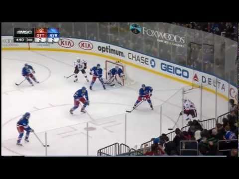 #33 Jakob Silfverberg Game Winning Goal (Ottawa Senators vs New York Rangers Mars 8, 2013) NHL HD