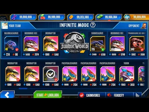 INDORAPTOR vs ALL DINOSAURS - JURASSIC WORLD THE GAME