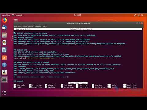How to install gitlab 10.5.7 on Ubuntu 18.04 | LinuxHelp Tutorials