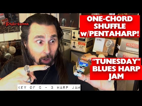How To Not Suck with a Hohner Pentaharp!🎵- Blues Harmonica Jam  - Blues Harp Licks  - Tunesday 95