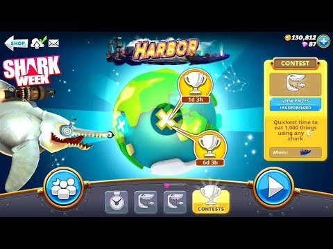 Quickest Time to Eat 1000 Things L Shark Contest - Hungry Shark World