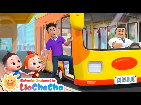 Bayi Naik Bus | Lagu Anak-anak Bus 🚌 | Roda di Bis | Lagu Lucu | LiaChaCha Bahasa Indonesia