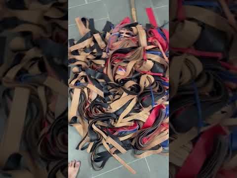 Plain multicolor rexine side cutting scrap, width: 2, for in...