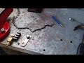 Breaking the links on a chainsaw chain with the most basic tools and rejoining