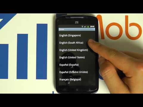 How To Change the Language - ZTE Skate