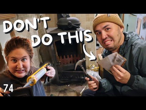 How NOT to prepare a narrowboat stove for winter - 74