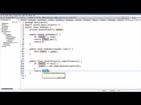 JavaFx Tutorial For Beginners 17   JavaFX Properties