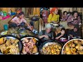 Village Style Pork Fry Recipe Rice Cooking Eating With Neighbors New Nepali Village Food Vlog