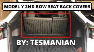Tesla Model Y 2nd Row Seat Back Mats... MUST HAVE!