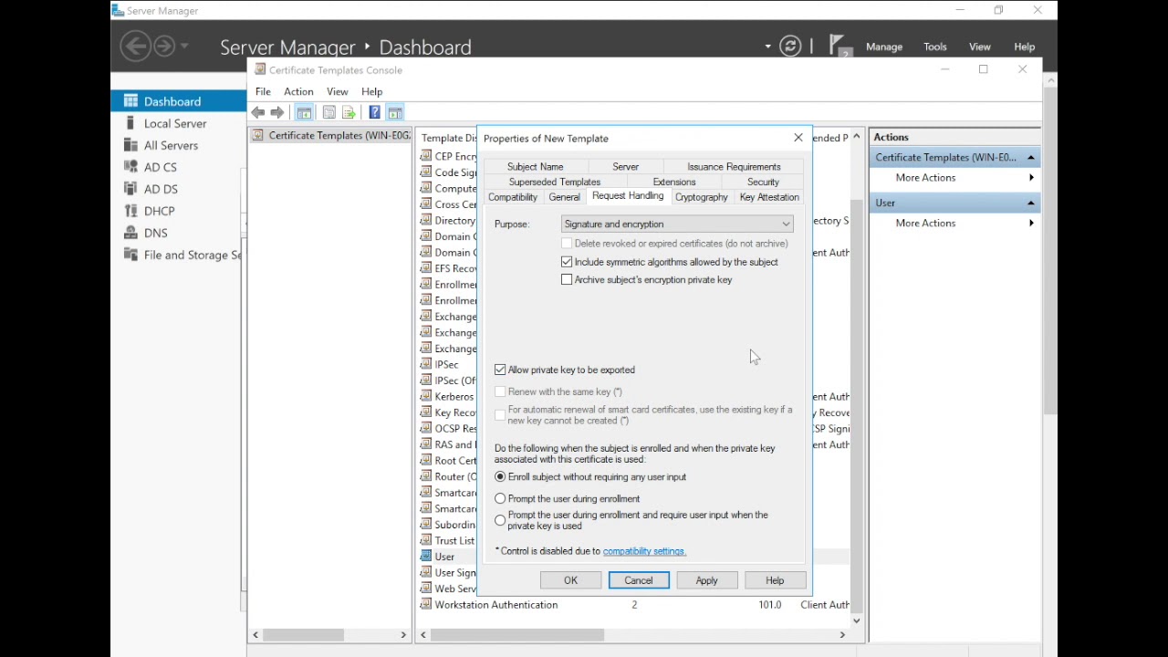 5: Creating a Certificate Template for Workspace ONE Users