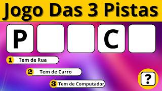 Quiz Qual é a Palavra - Jogo Das Três Pistas #quiz #jogodas3pistas #jogodas3dicas
