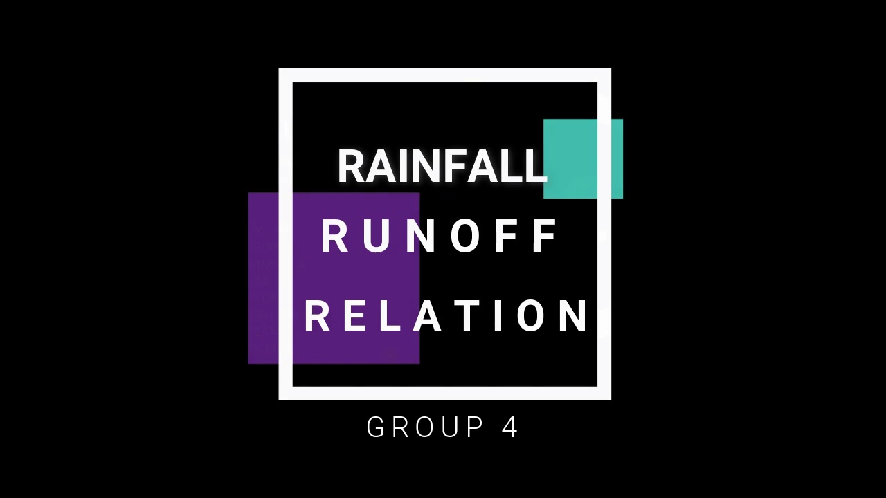 Rainfall-Runoff Relation Report 1