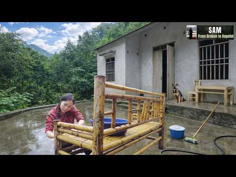 A Girl Cleaning an Abandoned House | Finding Peace in a Quiet Off-Grid Life | Ep.13