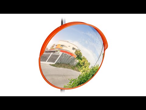 Verkeersspiegel 45 cm zwart