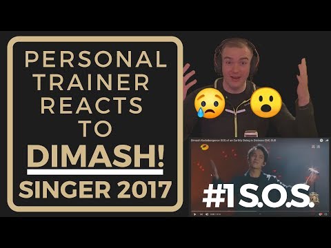 Personal Trainer Reacts To DIMASH - #1 S.O.S - Singer 2017!! OMG!!
