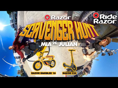 Razor Scavenger Hunt Mia Catalano Vs. Julian Camarena - RideRazor