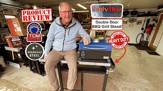 Onlyfire Double Door BBQ Storage Cart Review! / Heavy Duty!