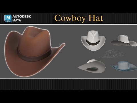 Maya Modeling Tutorial: Beginner's Guide to 3D Cowboy Hat | Topology Tips & Techniques
