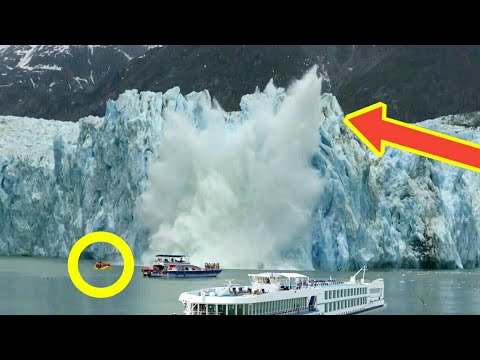 Shocking Huge glacier calving event caught on camera 2k18 (2/3)