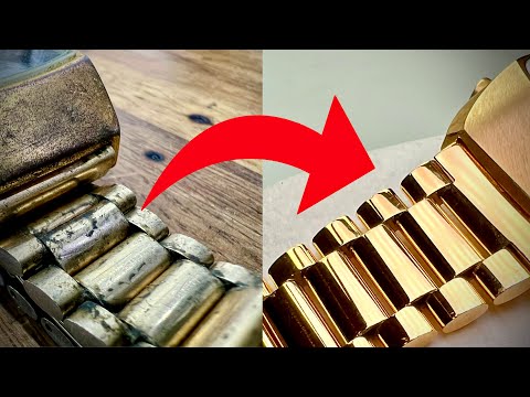 EBay bargain- I restored an omega Jedi seamster bracelet that nobody wanted - vintage gold plating