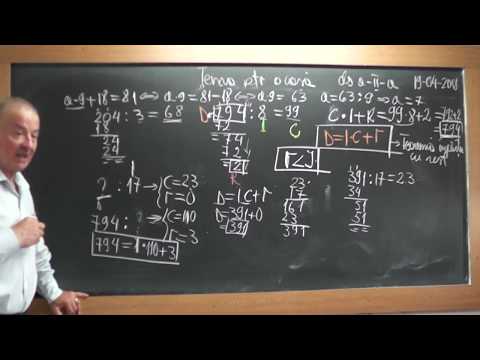 2/2 1718 Clasa 2 Metoda falsei ipoteze Probleme numarare Teorema impartirii cu rest Impartiri