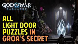 All Light Door Puzzles in Temple of Light | Groa’s Secret: Reach Groa&#39;s Shrine | God of War Ragnarok
