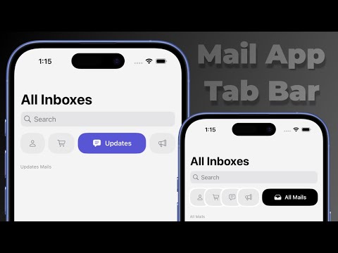 Recreating Mail App’s Tab bar | SwiftUI thumbnail