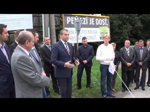 Nitrianske Pravno - Otvorenie zrekonštruovanej cesty