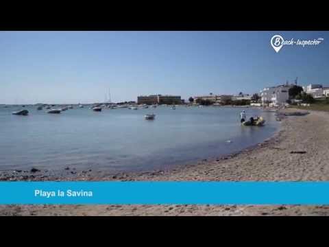 Ein Schwenk über den Playa la Savina auf Formentera