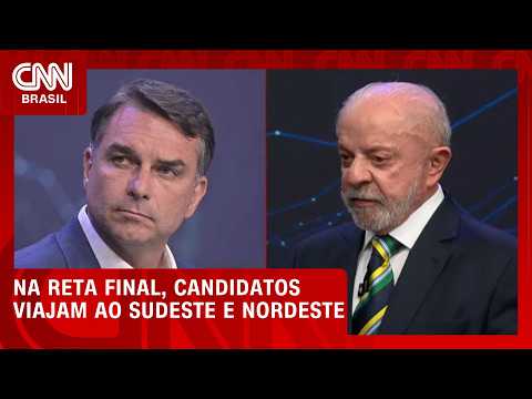 Na reta final, candidatos viajam ao Sudeste e ao Nordeste; entenda estratégia | CNN PRIME TIME