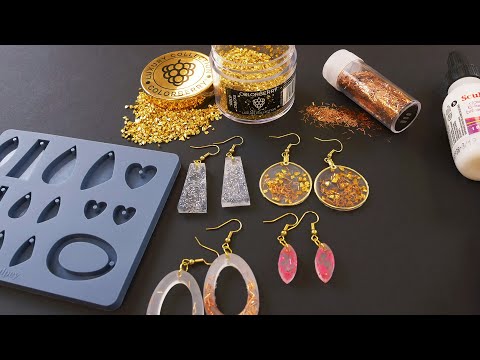 DIY Glitter Earrings with Liquid Sculpey