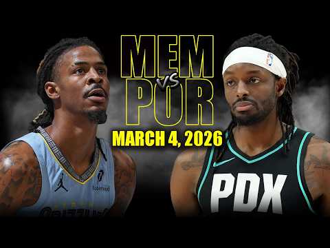 Memphis Grizzlies vs Portland Trail Blazers Full Game Highlights – March 4, 2026 | NBA Season