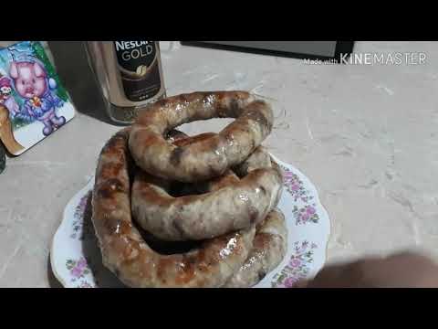 Готовлю домашнюю колбасу с мяса индейки.