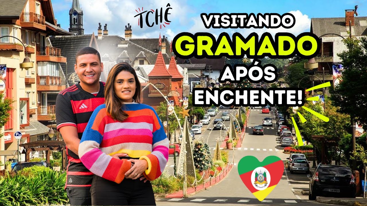 Conhecendo GRAMADO 😍| Veja como está Rio Grande do Sul após a enchente!